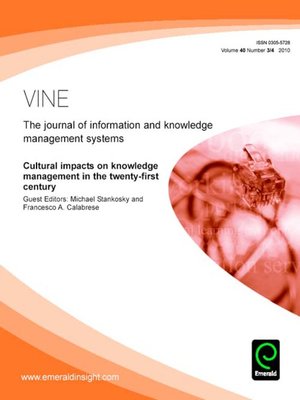 cover image of VINE, Volume 40, Issue 3 & 4